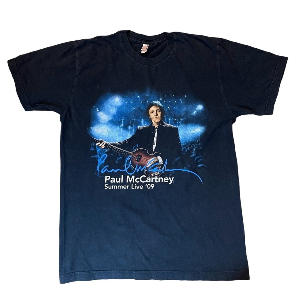Paul McCartney Summer Live 09 Dallas TX Concert August 19 Black T Shirt Size M